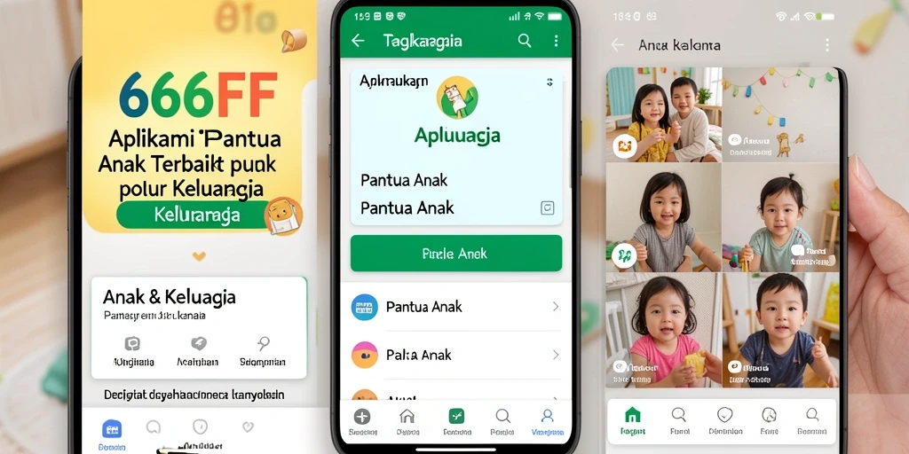 Tampilan antarmuka aplikasi 666FF untuk memantau anak secara efektif.